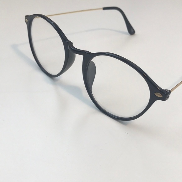 🔴 Black Fashion circle glasses - Picture 4 of 5